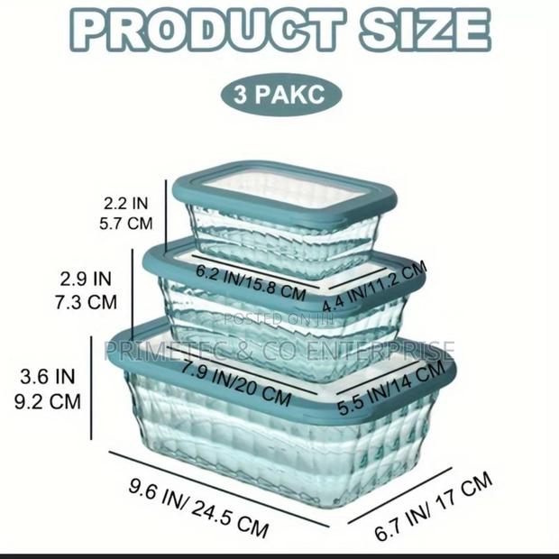 3in1 Acrylic Storage Containers Available in 3 Colours - thumbnail 3
