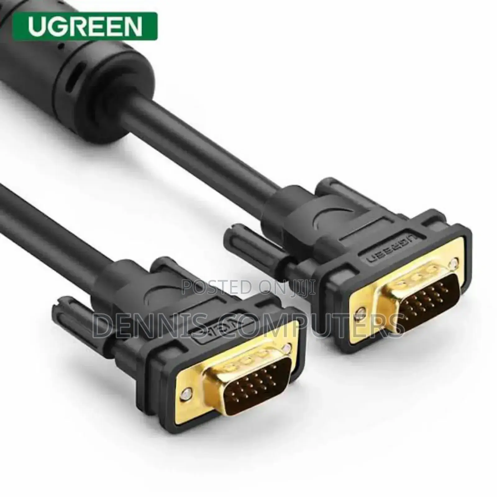 Ugreen Vga Male to Male Cable 2m (Black) - Vg101