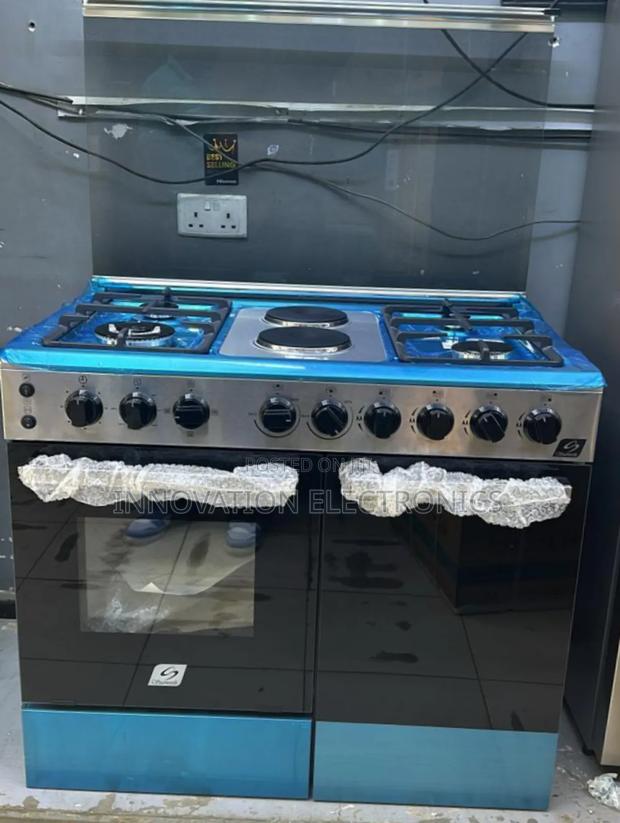 60*90 Starworth 4+2 Standing Cooker With Gas Compartment