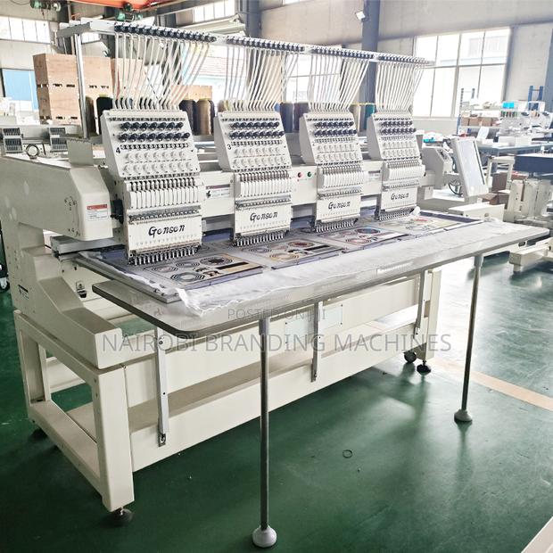Good Condition 4 Heads Embroidery Machine Twelve Needles