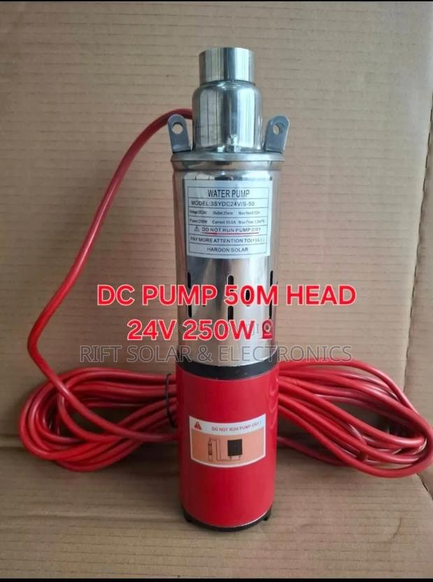 50 Meters Head 24 Volts Solar Dc Submersible Pump 250 Watts - thumbnail 2