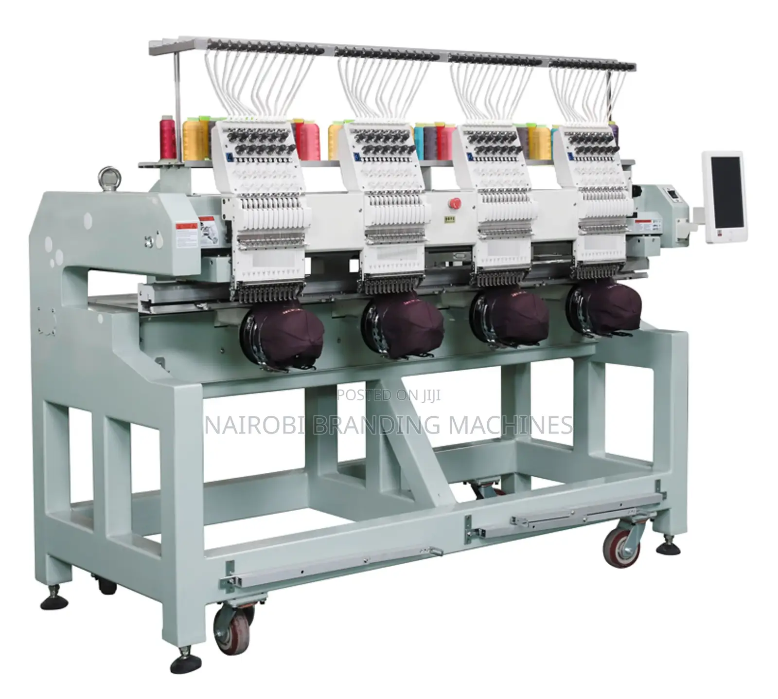 Professional High Speed Cap Flat T Shirt 4 Heads Embroidery Machine