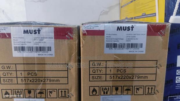 2.56kwh 12.8v Must Lithium Battery - thumbnail 2