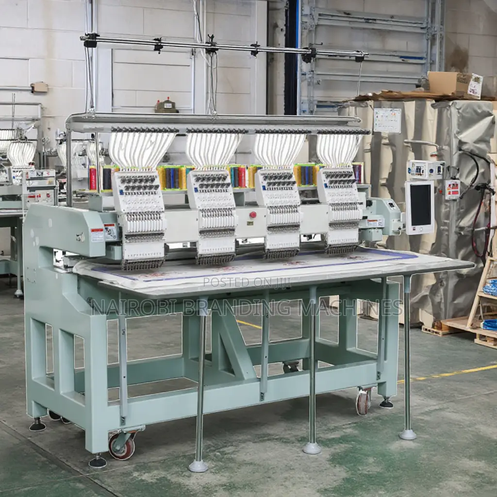 New 4-Head Flat Cap Computerized Embroidery Machine