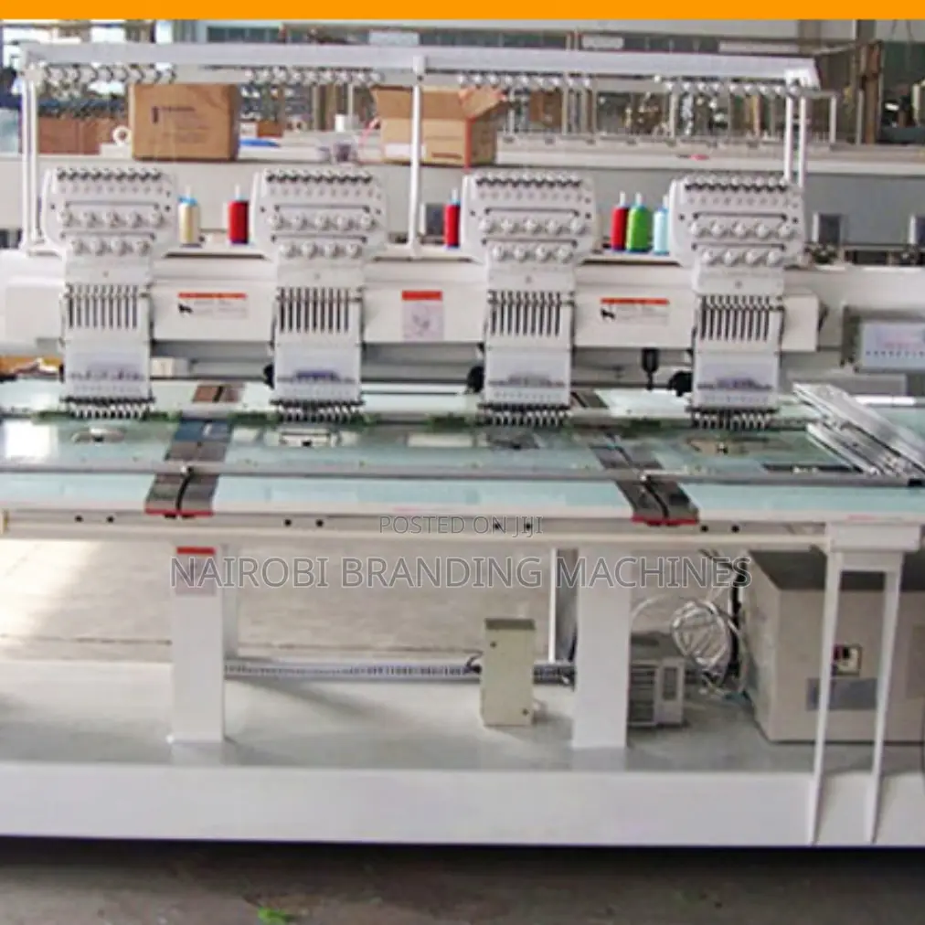 4 Head Industrial Flat Embroidery Machine 400*600mm High Speed