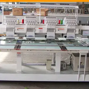 4 Head Industrial Flat Embroidery Machine 400*600mm High Speed