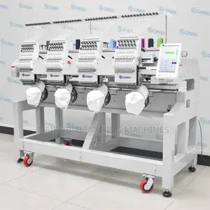 Commercial Four Heads Embroidery Machine Cap Hat T-Shirt Embroidery