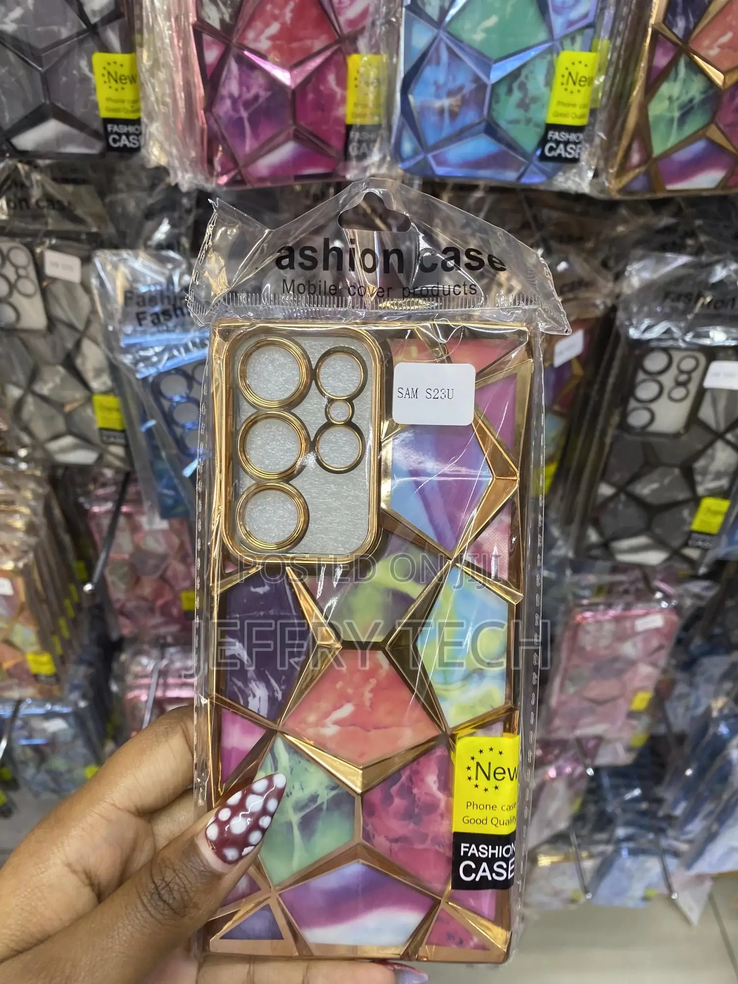 Kase Geometric Shape Diamond Mesh Pattern Case for S23 Ultra