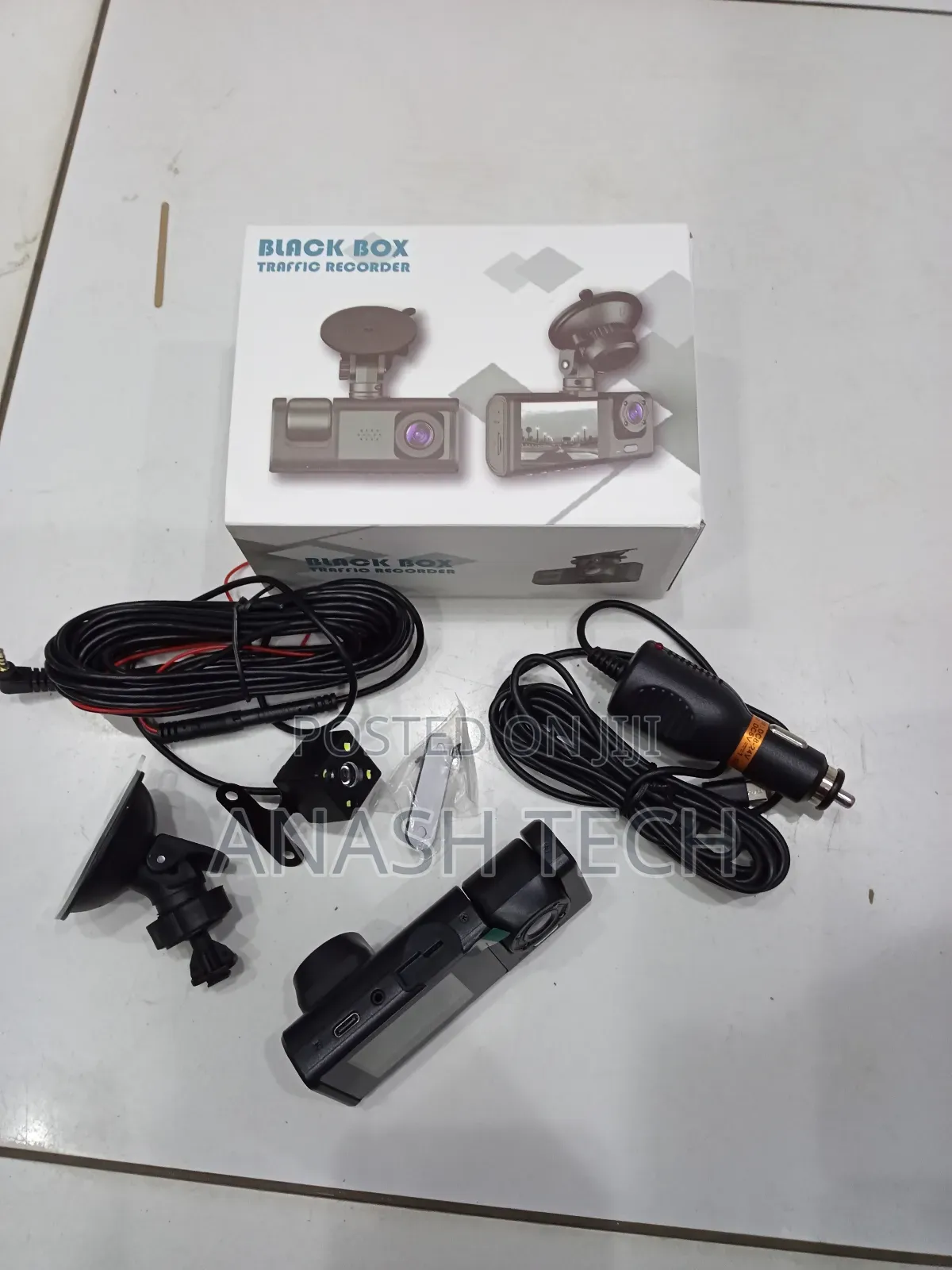 Super Dash Cam 2.4inch 1080p Dual Three Lens Front Inner Rear Car