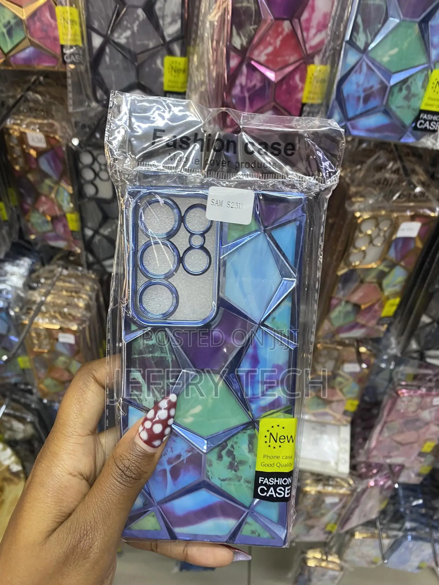 Geawe Samsung S24 Ultra 5g Geometric Diamond Pattern Plated Cover