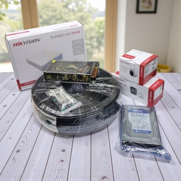 Hikvision 1080p Hd 2 CCTV Cameras With DVR 500gb Hard Drive and Cable