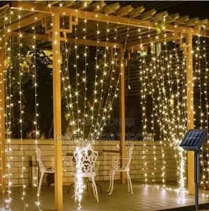 *Led Curtain Fairy Christmas Lights With Remote*