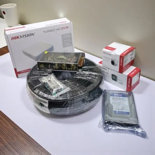 Hikvision 1080p CCTV Kit 2 Cameras 4 Channel DVR and 20m Cable Package
