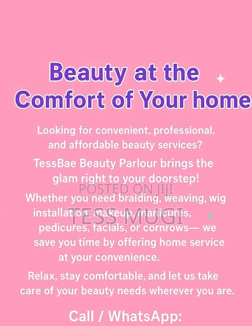 Home-Based Beauty Services - Hair, Nails Skin Care at Your Doorstep
