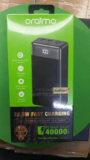 Oraimo Powerbox 400 Vision-40000mah Powerbank