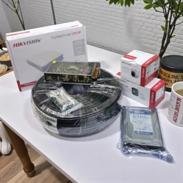 Hikvision 2 Camera Full Hd Night Vision Kit With DVR 20m Cable and HDD
