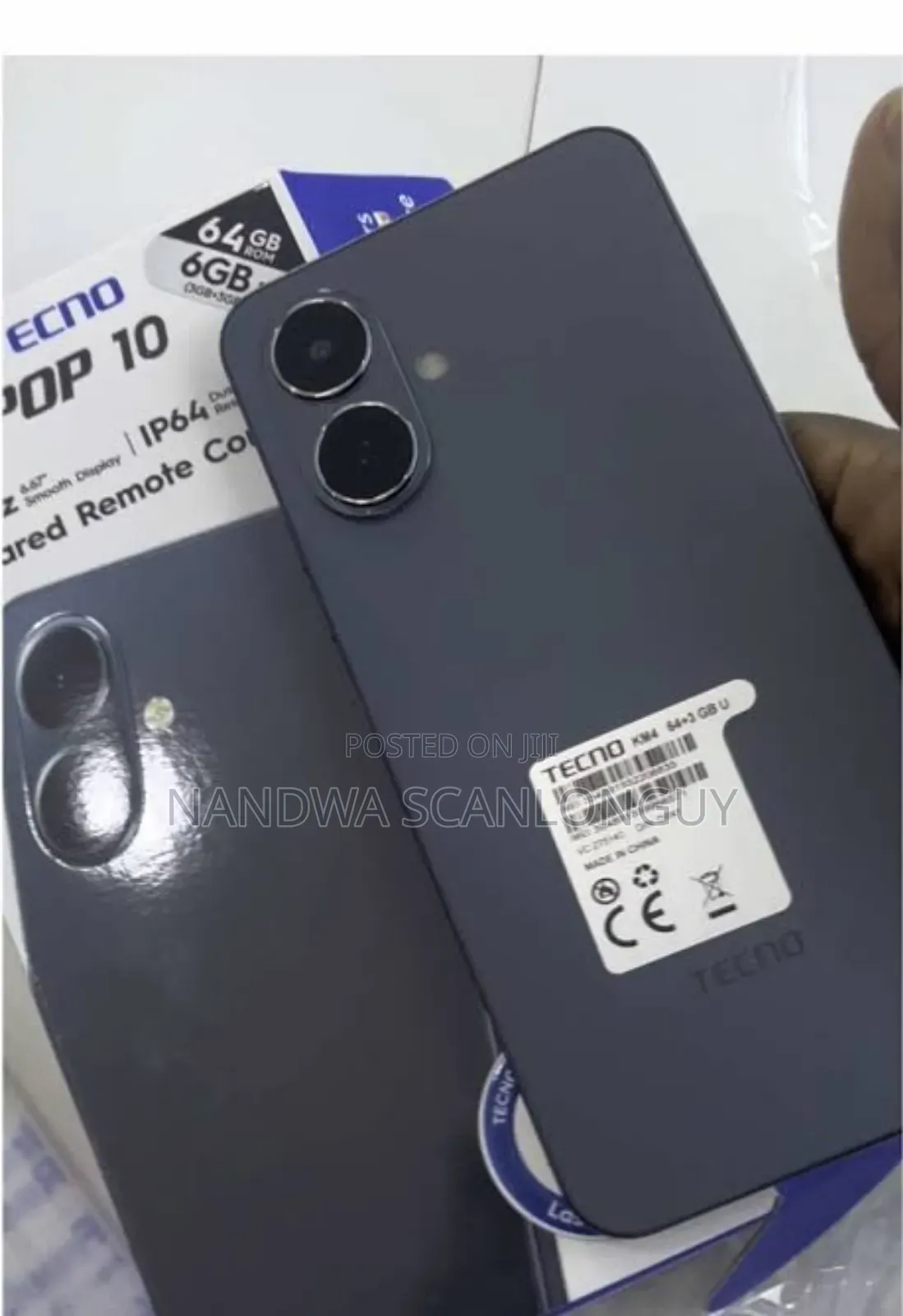 Tecno Pop 10 64 GB Black