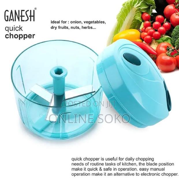 Manual Pull String Food Chopper Multi-Purpose Vegetable Fruit Cutter