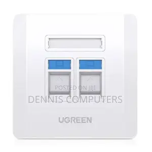 Ugreen Dual Port Wall Plate White