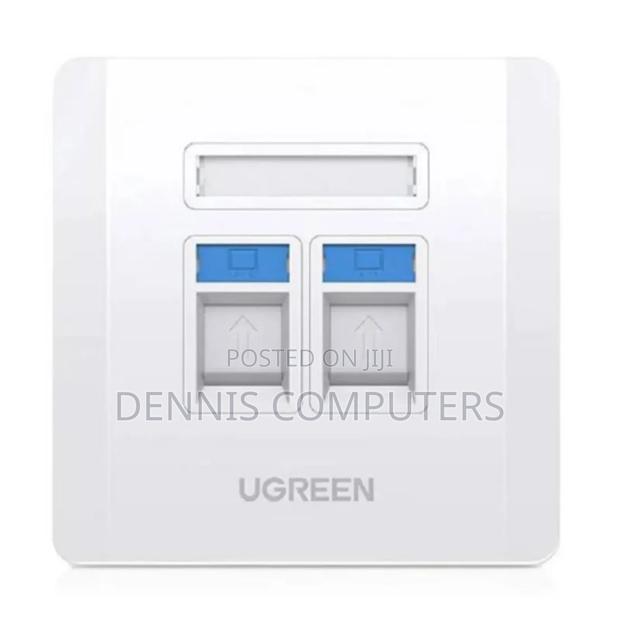 Ugreen Dual Port Wall Plate White