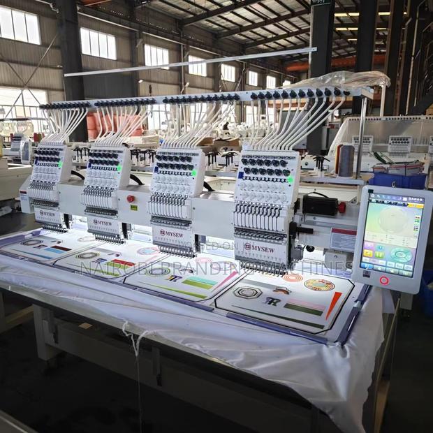 Commercial Automatic 4 Head 15 Needles Embroidery Machine Computerized - main view