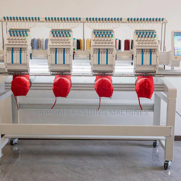 Factory Industrial 4 Head Multifunction Flat Hat Embroidery Machine