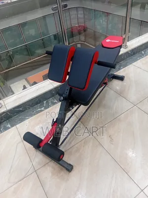 Heavy-Duty Adjustable Sit-Up Bench With Leg Locks