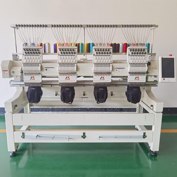 Industrial 9/12/15 Needles 4 Heads Computerized Embroidery Machine
