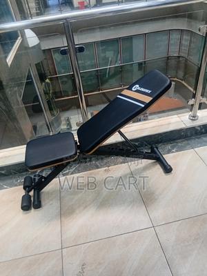 Black Adjustable Fitness Bench - thumbnail 2