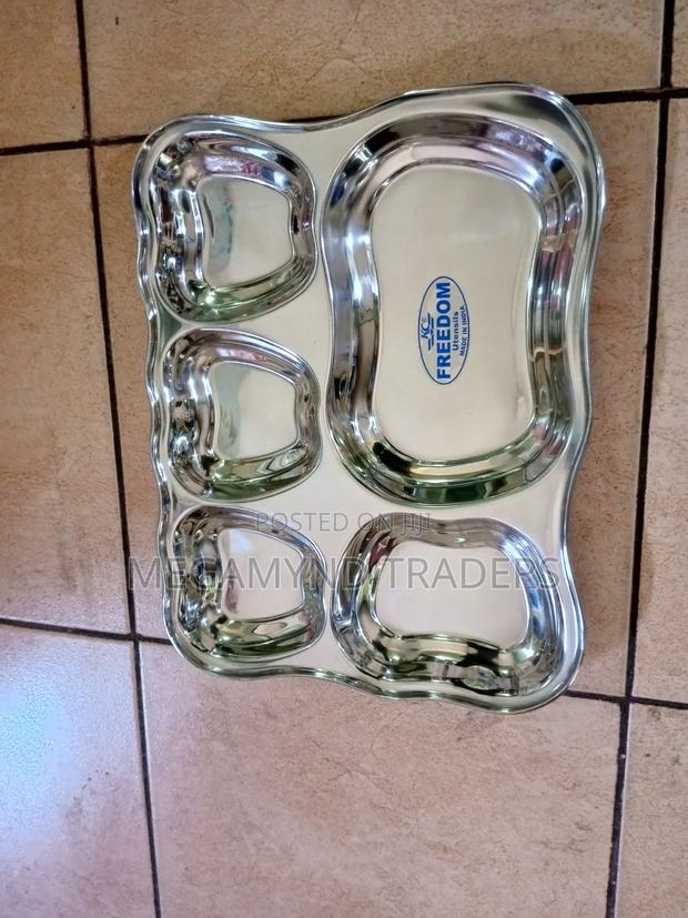 Partition Plate/Stainless Steel 5 Portion Partitioned Plate - thumbnail 2