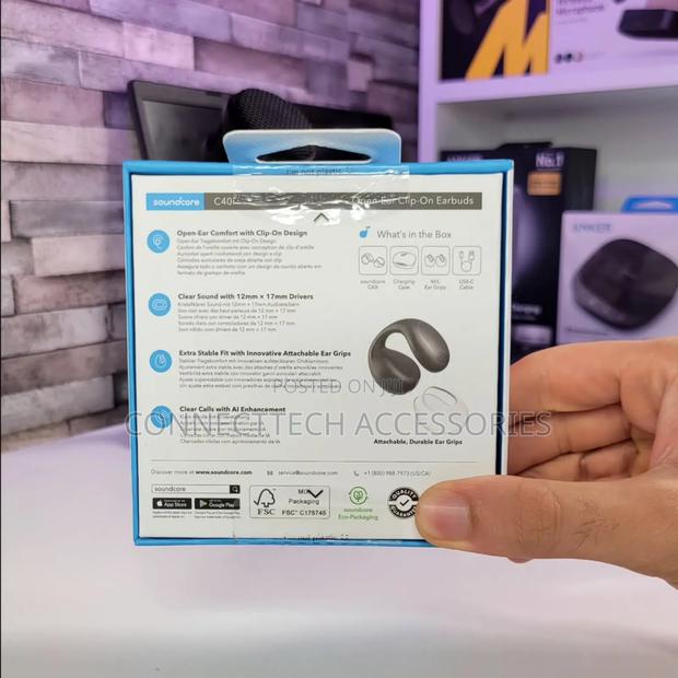 Soundcore C40i Open-ear Clip-on Earbuds. - thumbnail 3