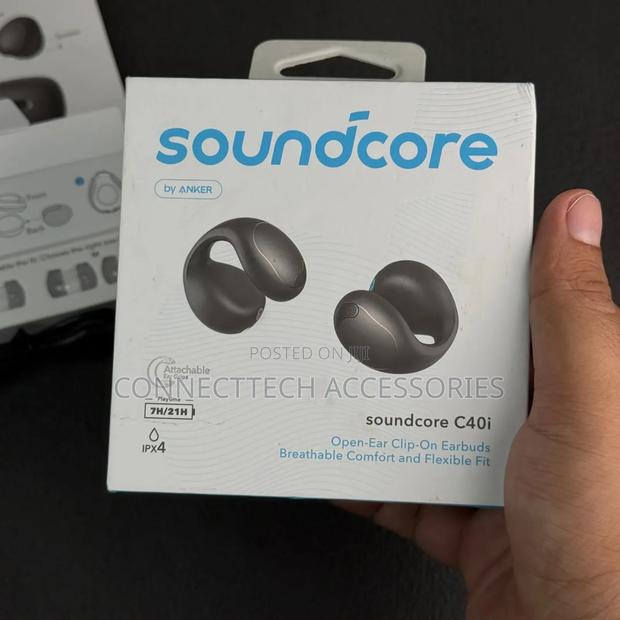 Soundcore C40i Open-ear Clip-on Earbuds. - main view