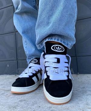 Adidas Campus Black White Gum Sole - thumbnail 2