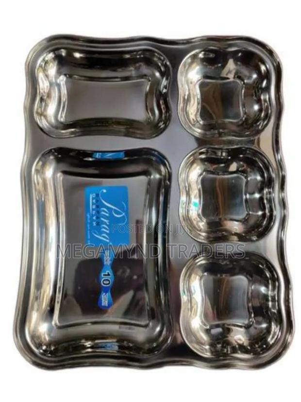 Partition Plate/Stainless Steel 5 Portion Partitioned Plate - thumbnail 3