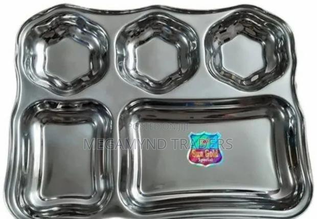 Partition Plate/Stainless Steel 5 Portion Partitioned Plate - thumbnail 4