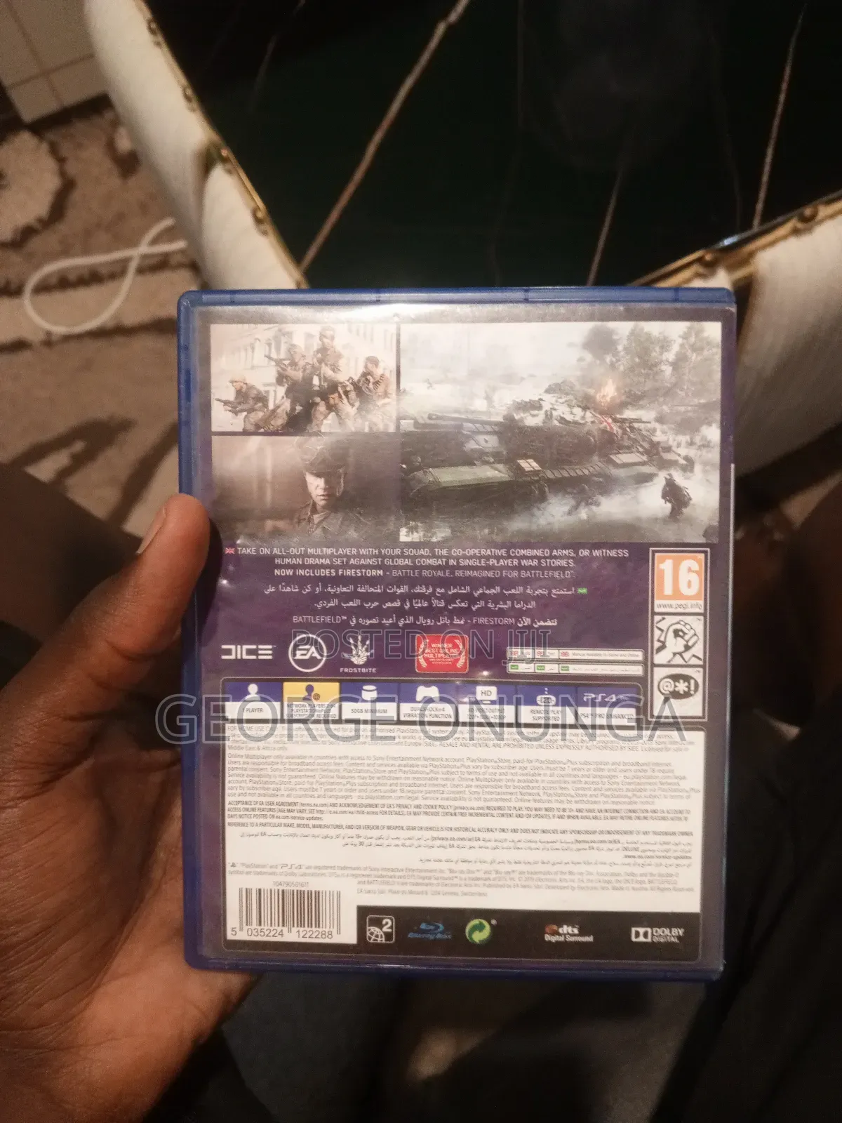 Barely Used Battlefield 5 Ps 4