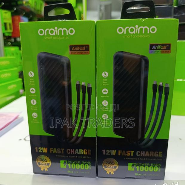 Oraimo Powerbank 10000mah With Cable - thumbnail 2
