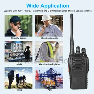 Baofeng 888s Security Walkie Talkies. 5 Km Long Range and 16 Channels
