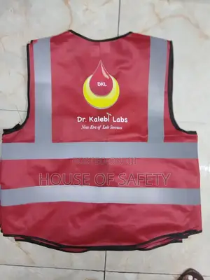 Heavy Duty Red Reflector Jackets Plus Branding Fee