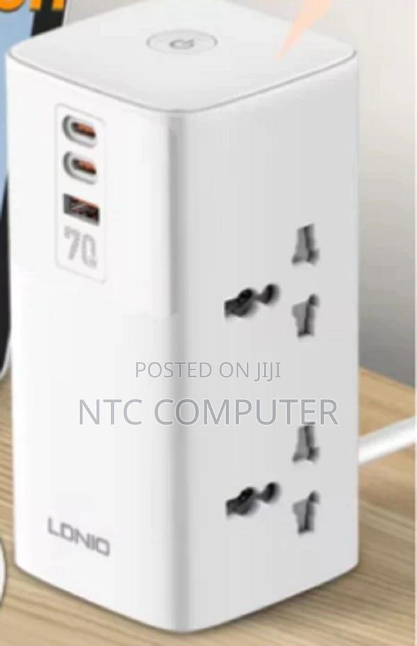 Ldnio (Sc4383) 70w Tower Pd Adapter Chargers Desktop Power Extension
