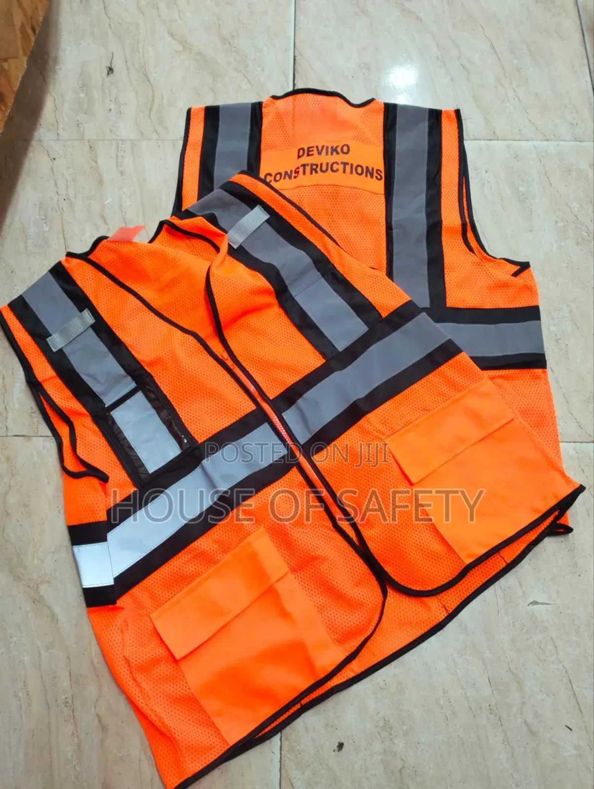 Meshe'd Reflector Jackets In Orange Very Demure