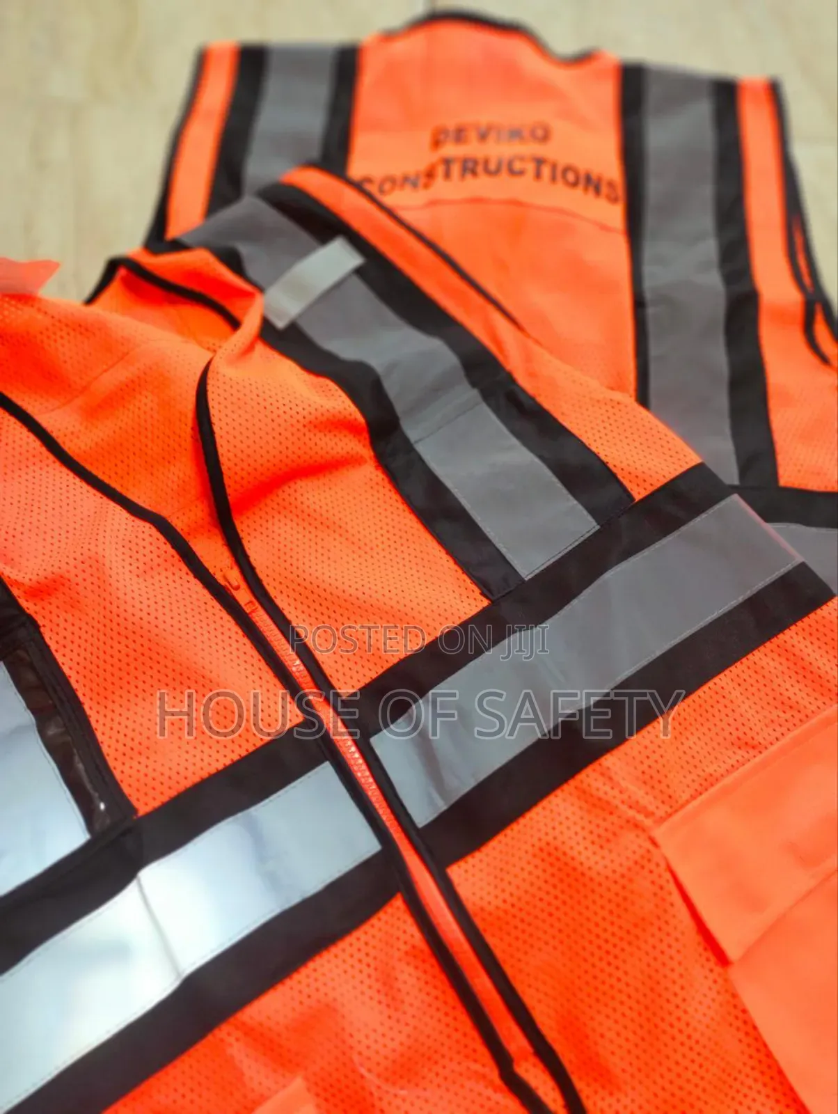 Meshe'd Reflector Jackets In Orange Very Demure
