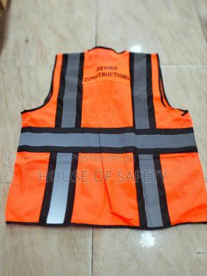 Polyester Ventilated Orange Reflector Jackets - thumbnail 2