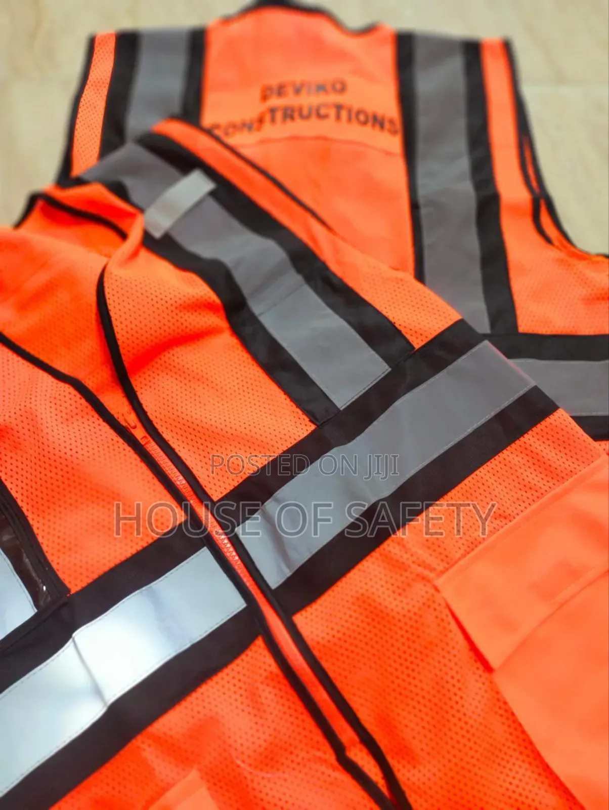 Polyester Ventilated Orange Reflector Jackets