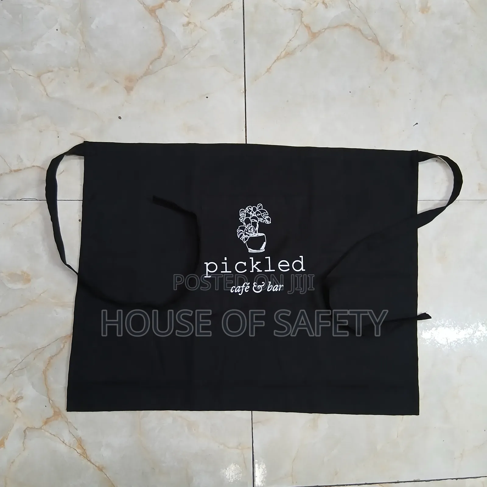 Half Black Apron Inclusive of Branding