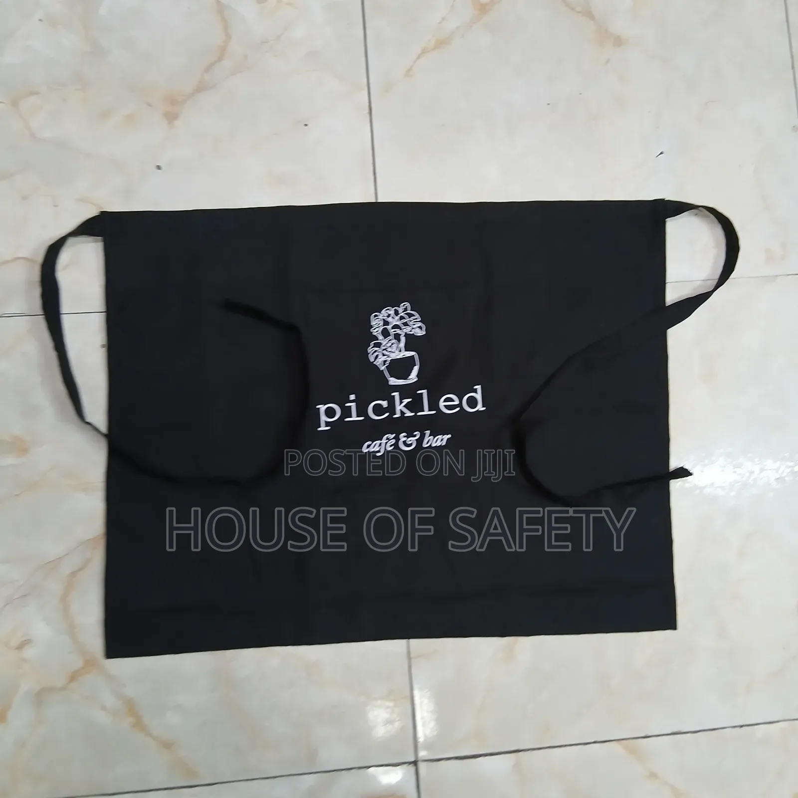 Half Black Apron Inclusive of Branding