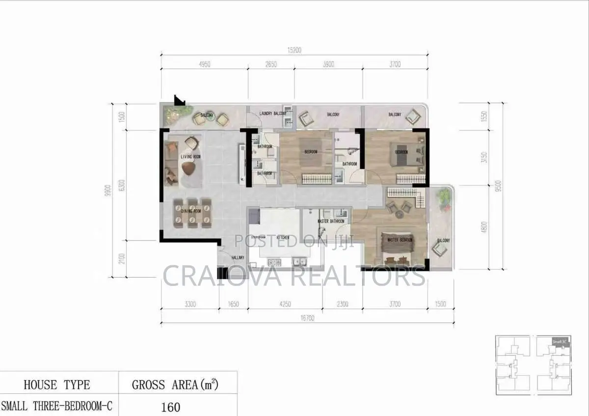 2bdrm Apartment in Luna Oak Residency, Kilimani for sale
