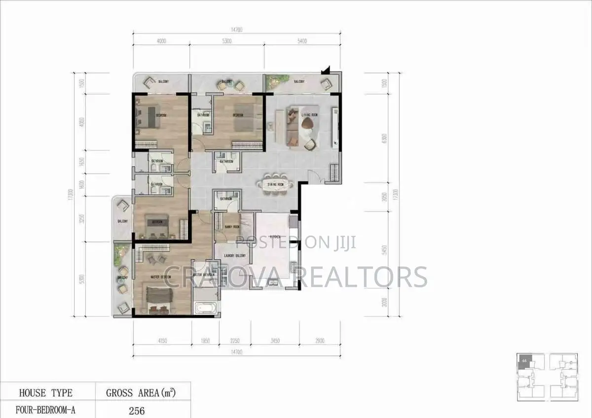 2bdrm Apartment in Luna Oak Residency, Kilimani for sale
