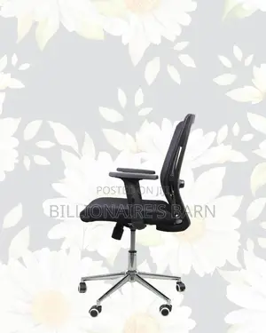 Ergonomic Mid-back Chair With Chrome Base | For Professional Offices
