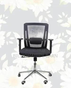 Ergonomic Mid-back Chair With Chrome Base | For Professional Offices